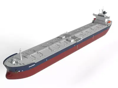 Tanker Panamax Low-poly 3D model