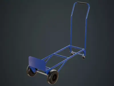 Hand Truck 3 Untextured 3D model