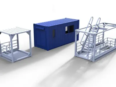 accommodation container 3D print model