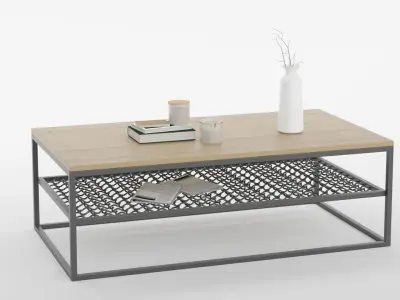 Coffee Table Set 05 3D model