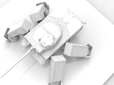 Steampunk Tank 3D model