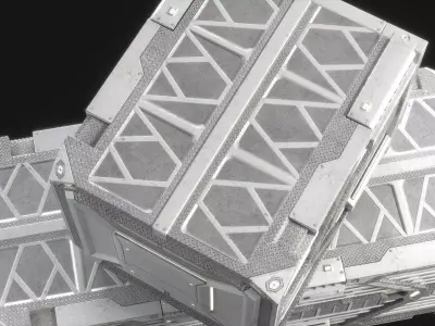 Sci-fi Container v2 Low-poly 3D model