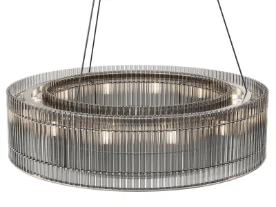 Pendant lamp transparent glass antique nickel 91GH-80568 3D model