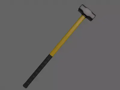 PBR Sledge Hammer V2f Low-poly 3D model