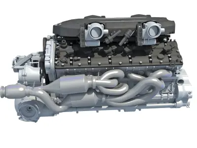 V12 Engine 3D model purchase