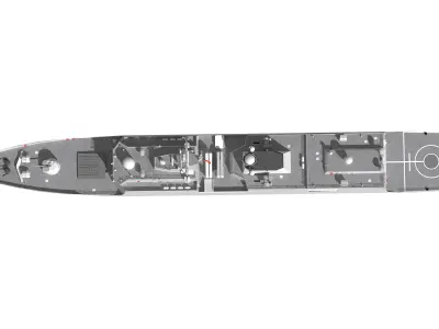 Type 054A guided missile frigate Chinese Liberation Army Navy 3D model