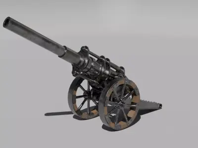 Howitzer Cannon 3D model