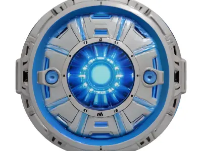 Futuristic Arc Reactor 3D Model 3D model