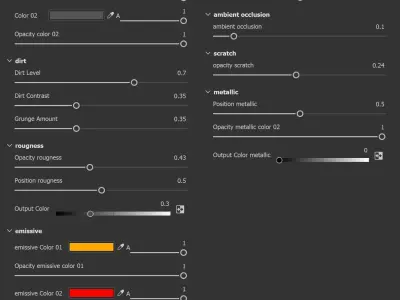 Hard Surface material - VOL 02 - Maps - SBsar Texture