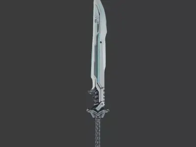 Sapphire Cleaver 3D model