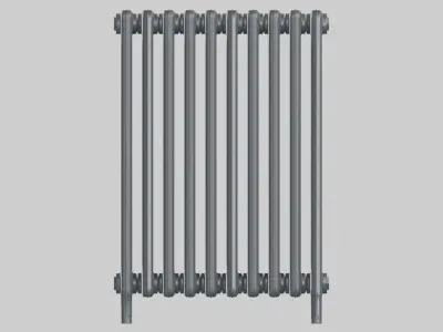 Classic Cast Iron Radiator 3C10 3D model