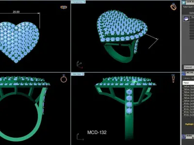 3DM-STL 60 FANCY RING FILES 3D Model Pack