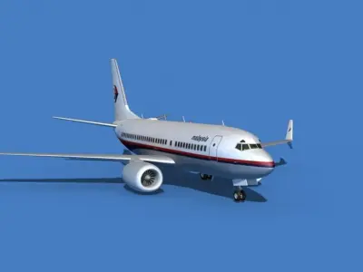 Boeing 737 MAX 7 Malaysia 3D model