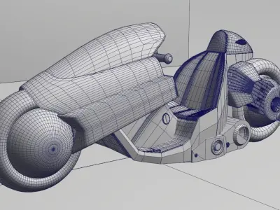 Akiras Motorcycle 3D model