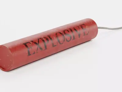 Dynamite V1 - Realistic TNT Explosive Stick Prop 3D model