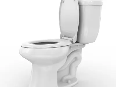Toilet 3D model 6