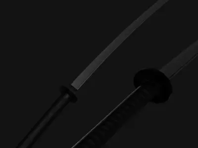 Katana Game Ready Madspark Unity Low-poly 3D model