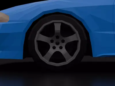 NISSAN Skyline R32 GT-R 1989-1994 Low-poly 3D model