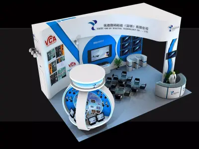 Exhibition - Area - 9X6-3DMAX2009-068 3D model