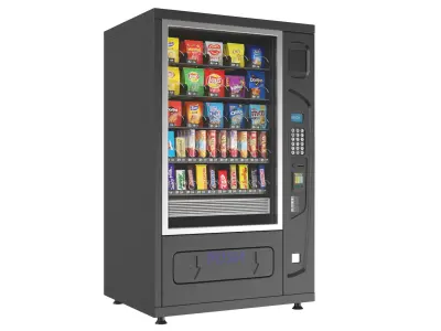 Vending Machine With Candy 3D model