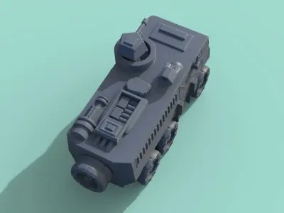 armored car 3D print model