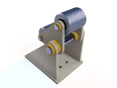 TURNING APPARATUS FOR PIPE WELDING Low-poly 3D model