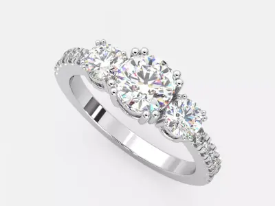 CONSCIOUS BRILLIANCE RING 3D model