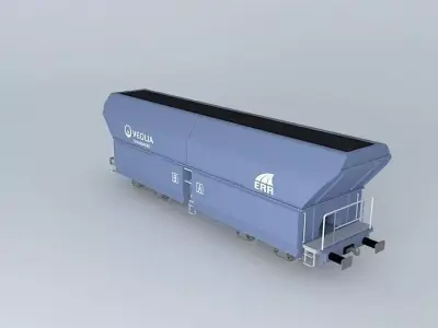 ERR - Coal Hopper - Falns - Veolia Livery Free 3D model