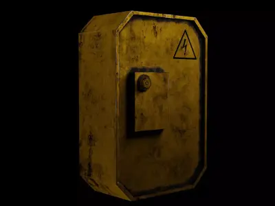 Electrical Shield Free low-poly 3D model