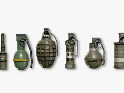 Grenades Pack 3D model