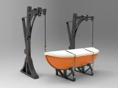 Life Boat 3D model by Hafcoy