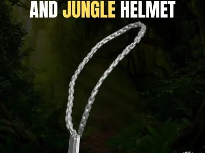 Dog Tags and Jungle Helmet for action figures 3D print model purchase