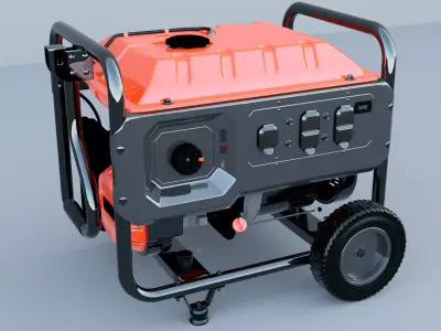 diesel generator Low-poly 3D model purchase