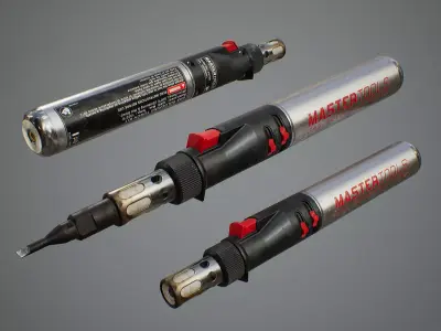 Soldering Torch Low-poly 3D model