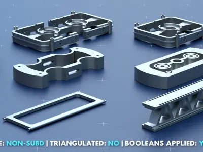 Factory Greeble Kitbash Pack 3 3D model