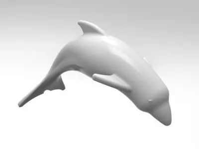 dolphin 3D model Free 3D print model