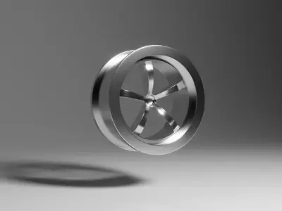 Enri Car wheel rim Free low-poly 3D model