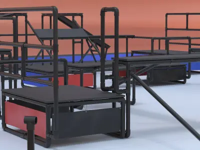  Professional Parkour Obstacle Course 