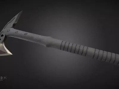 Military Tactical Tomahawk  Low-poly 3D model