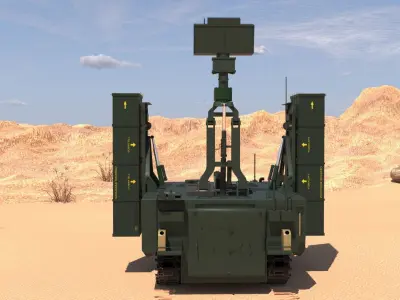 Hisar A   Hava Savunma Sistemi Air Defense System 3D model