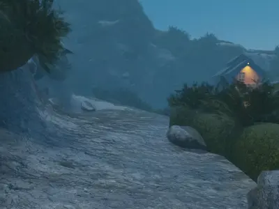 Misty Mountain Village 3D model
