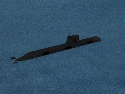 Collins Class HMAS Dechaineux 76 3D model