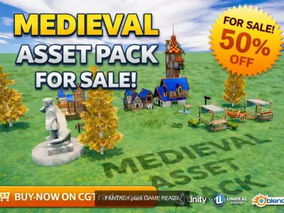 ULTRA Medieval PACK UNITY  BLENDER support