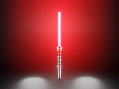 Starwars blaster model Free low-poly 3D model