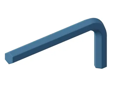 Plastic Allen Key 3D model