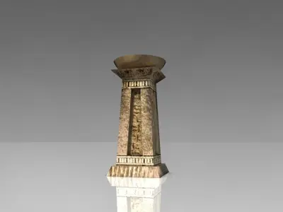 Ancient Egyptian brazier Low-poly 3D model