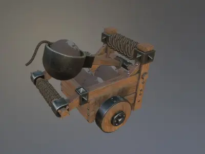 Mini catapult Free 3D model