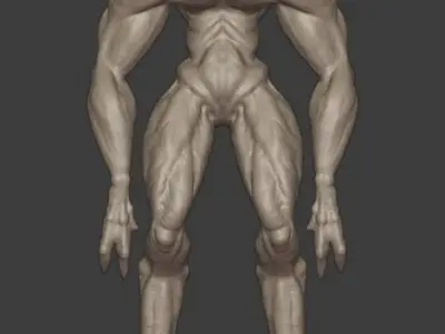 Alien sculpture 3D model purchase