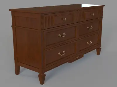 Antique Dresser 3D model