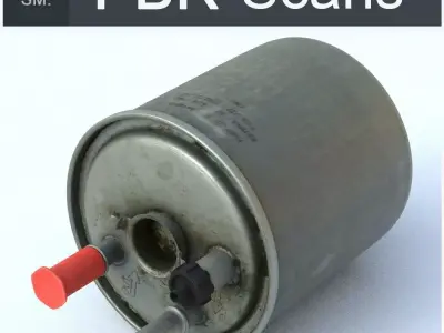 Fuel Filter Low SM Low-poly 3D model